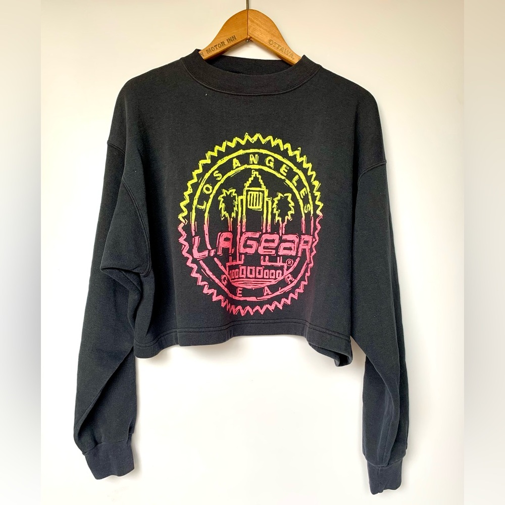 Vintage LA Gear Cropped Sweatshirt Size L